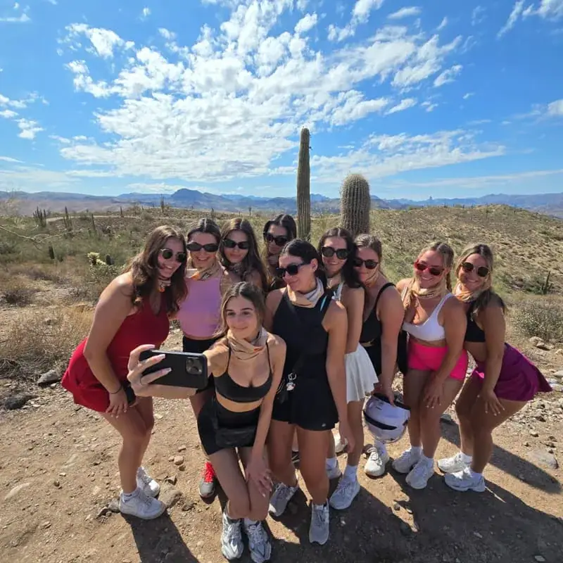 Lovely bachelorette party group