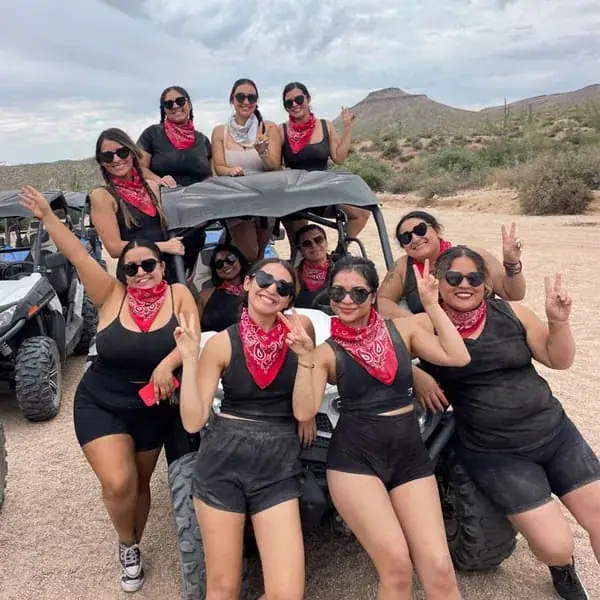 Red bandana bachelorette party